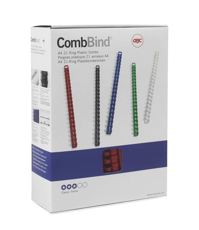 GBC Spirale pvc 19 mm, črne, 100 kos