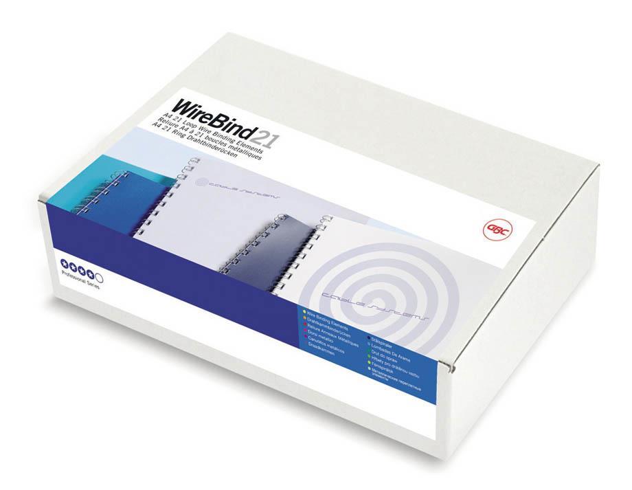 GBC Spirale žica 12 mm, črne 2:1, 100kos