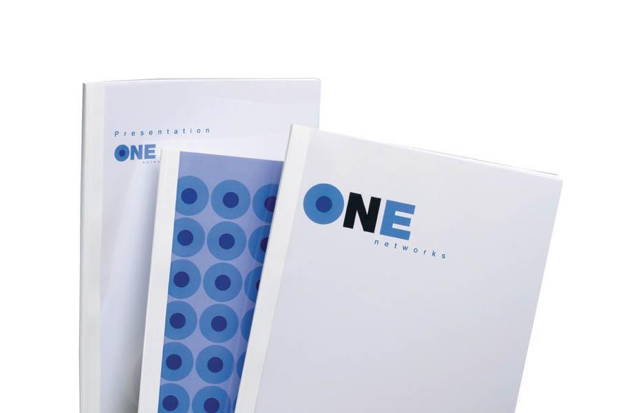 GBC Platnice 12 mm, bele, standard, 10 kos