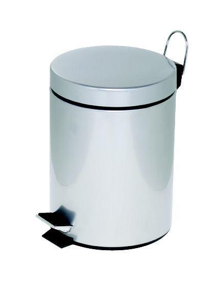 Alco Koš za smeti s pedalom, 5l, srebrn