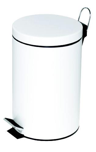 Alco Koš za smeti s pedalom, 12l, bel