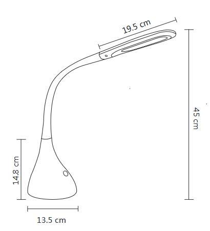 Alco Pisarniška LED svetilka 908, bela