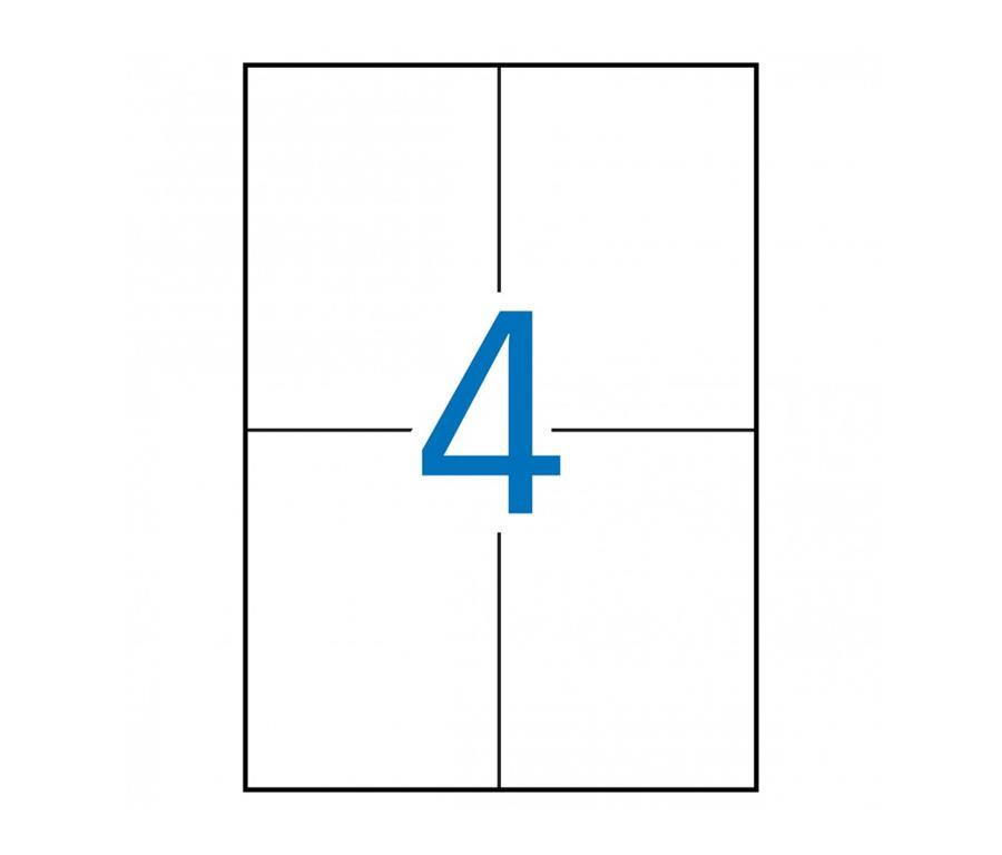 Apli Bele nalepke 105 x 148 mm, 4/stran