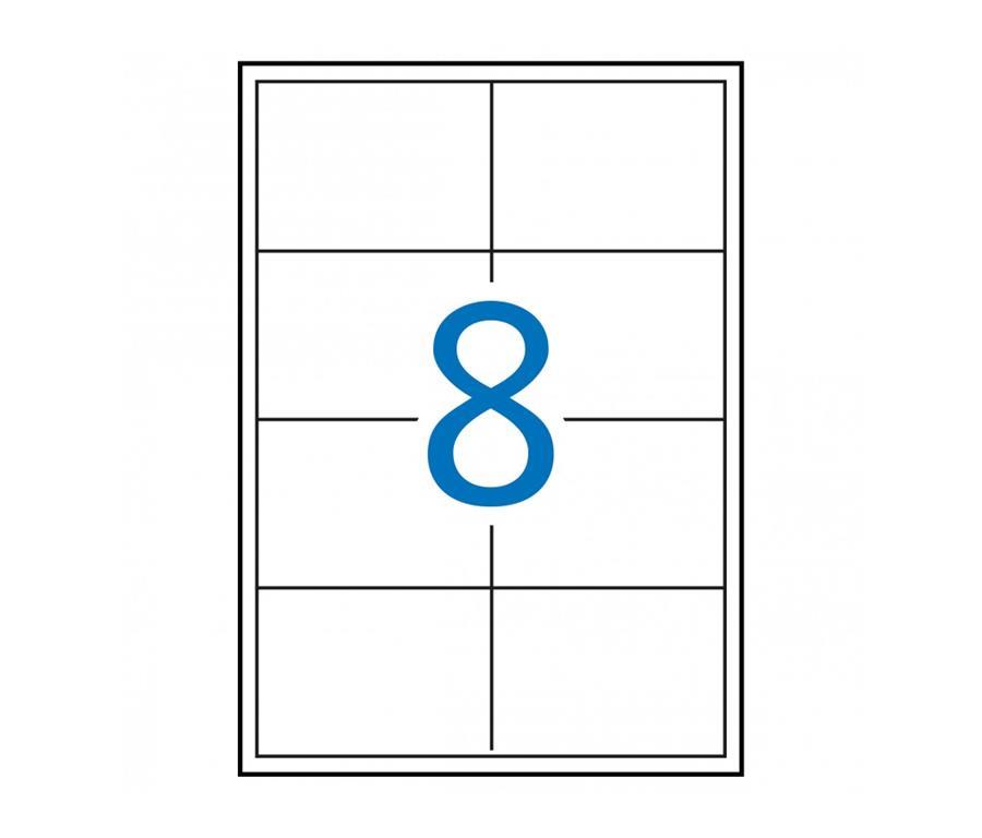 Apli Bele nalepke 97 x 67,7 mm, 8/stran