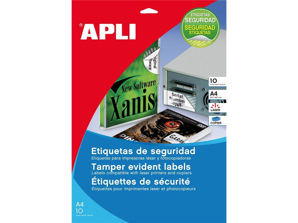 Apli Nalepke, varnostne 45,7 x 21,2 mm