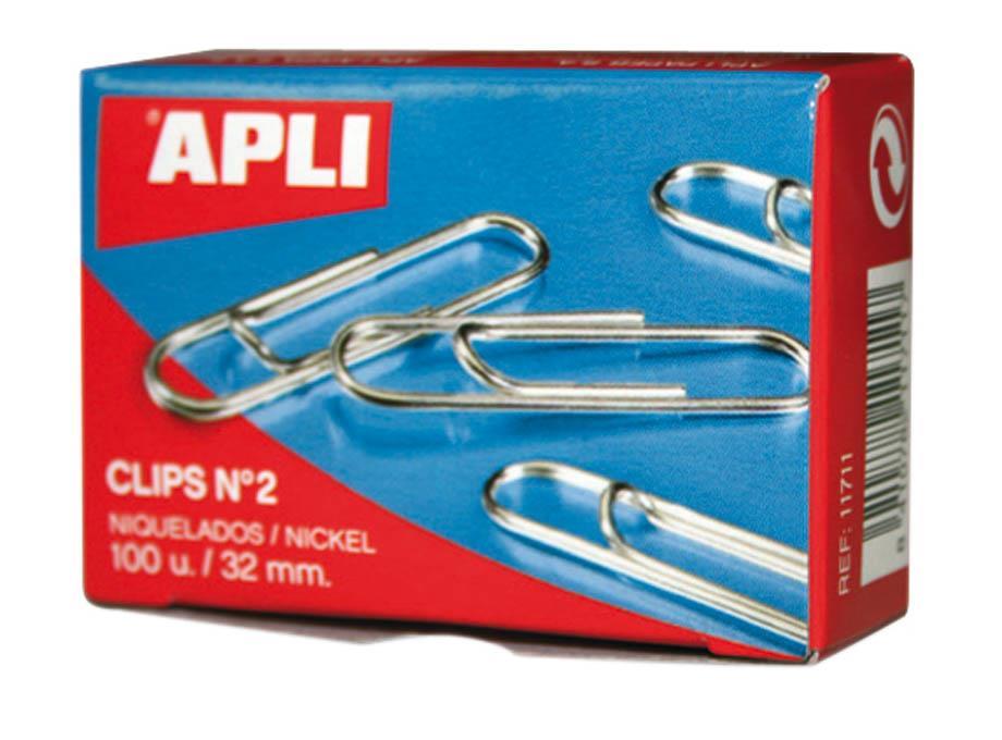 Apli Papirne sponke, srebrne št. 3