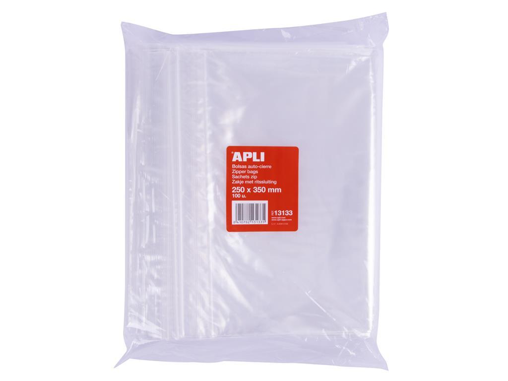Apli Vrečke z zip zapiranjem 250 x 350 mm