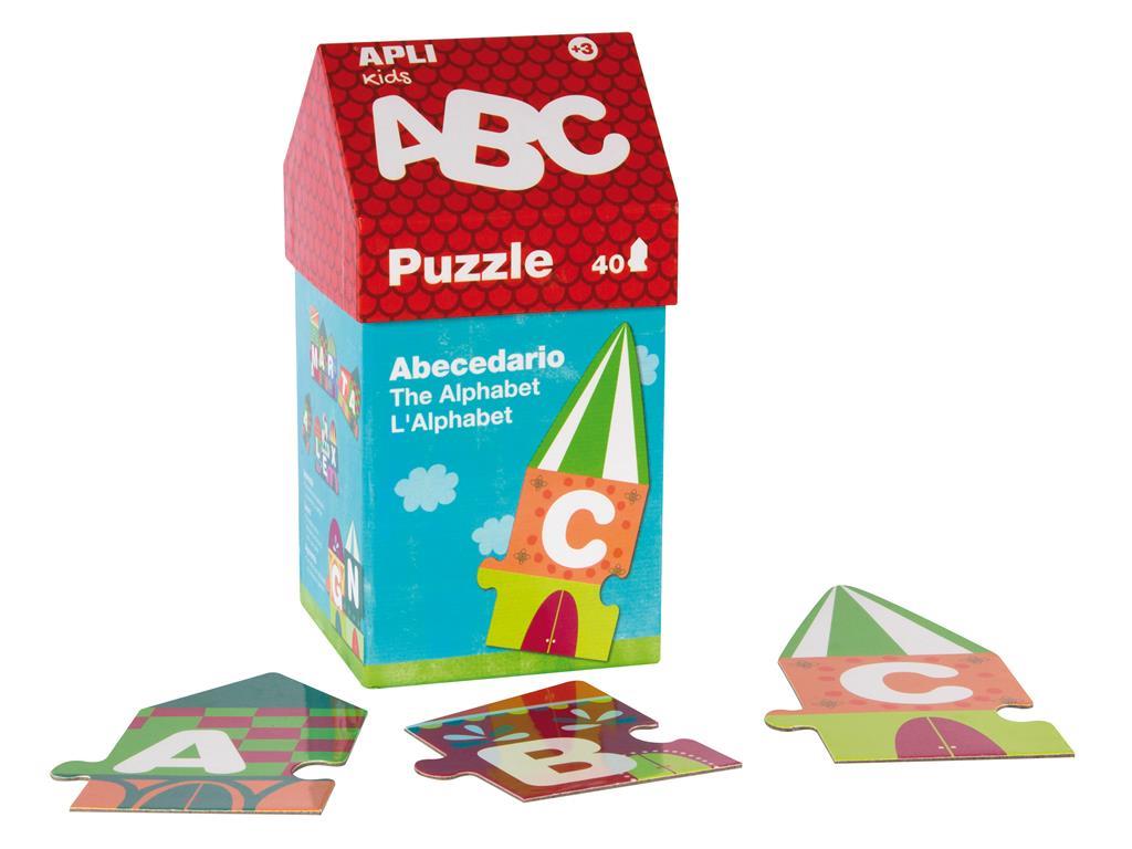 Apli Sestavljanka mala hiša z abecedo, 40 kos