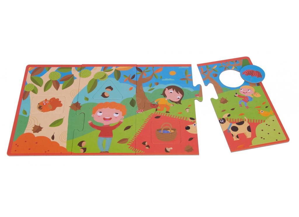 Apli Sestavljanka letni časi, 4x4 kos