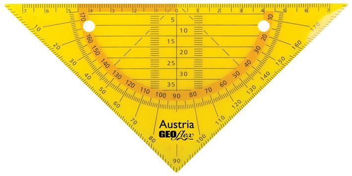 Aristo GEOflex trokut flexi 15cm, neon narančas