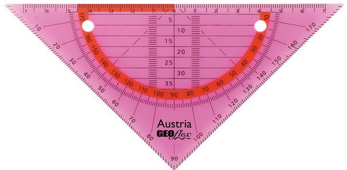 Aristo GEOflex trokut flexi 15cm, neon roza
