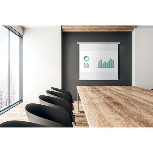 Bi-Office Zidno projekcijsko platno 180 x 180 cm