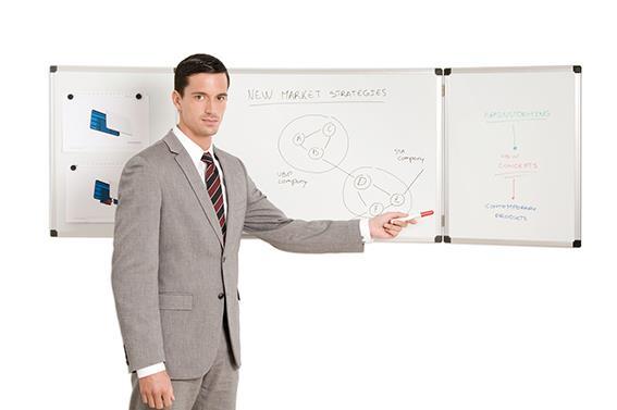 Bi-Office Bijela ploča Maya Trio 90x120cm