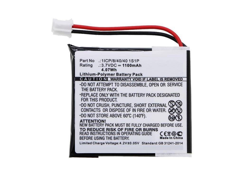 CoreParts Baterija 4.07Wh Li-Pol 3.7V 1100mAh crna
