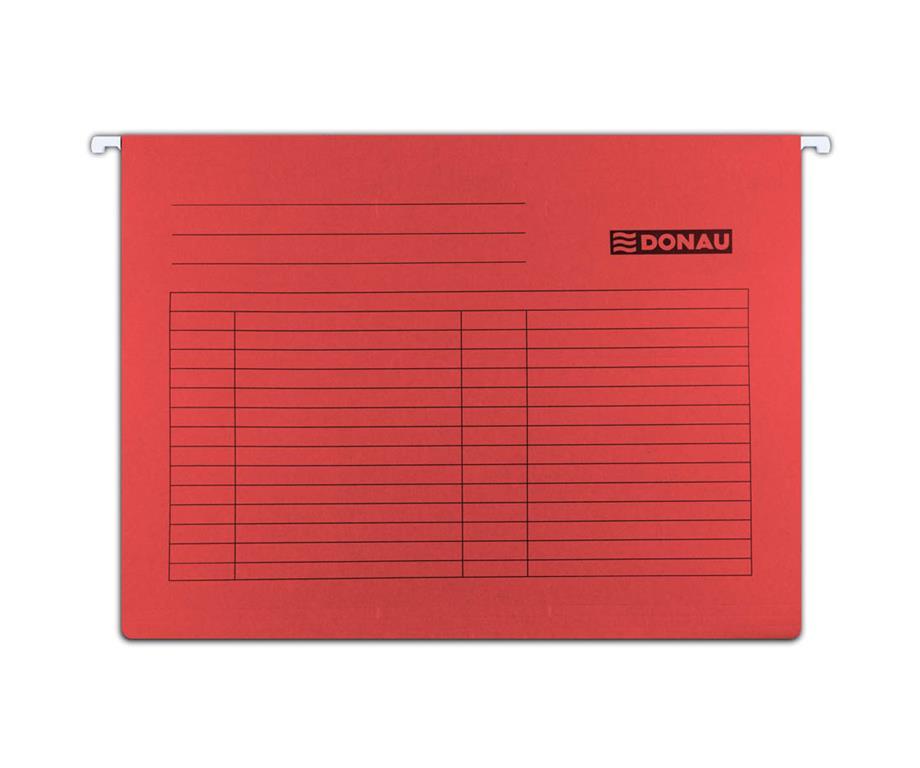 Donau Viseča mapa karton rdeča