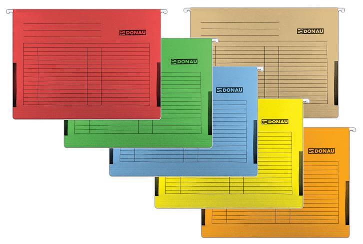Donau Viseča mapa karton, delno zaprta BARVE
