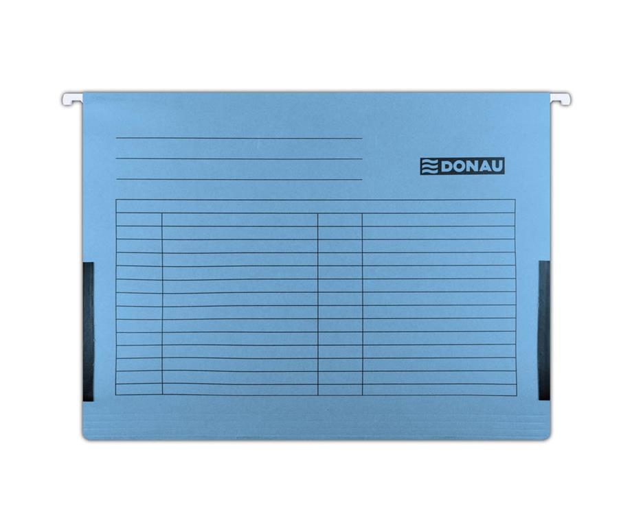 Donau Viseča mapa karton, delno zaprta modra