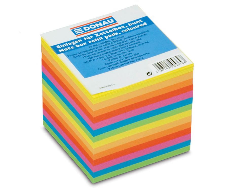 Donau Nadomestni pap.lističi 90x90x90mm neon