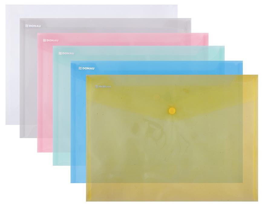 Donau Mapa z gumbom A4 BARVE