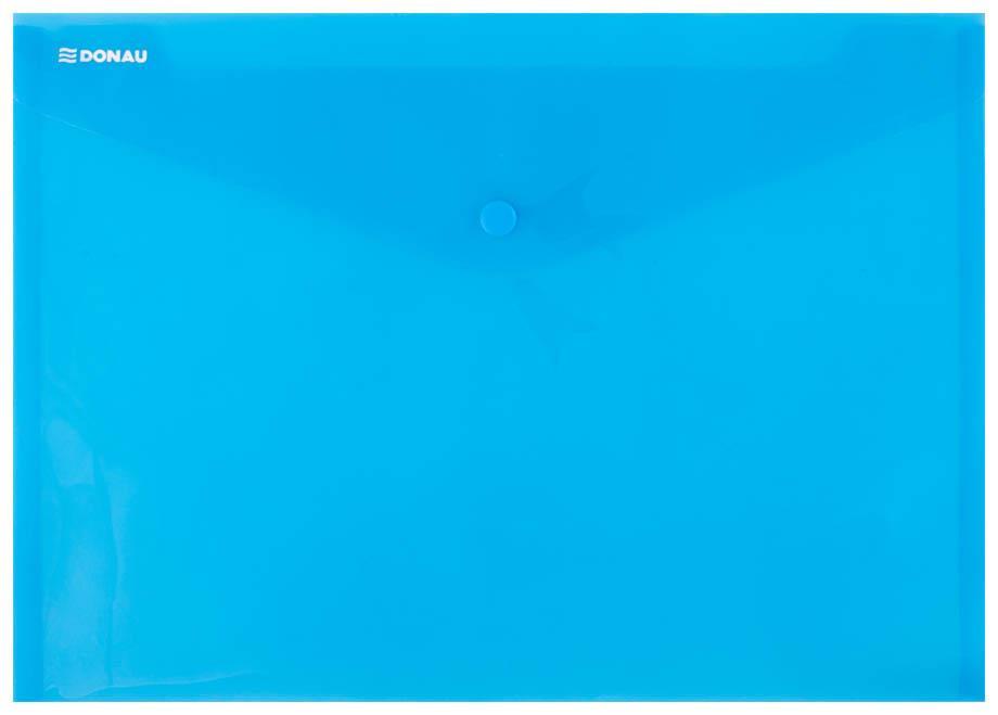 Donau Mapa z gumbom A4 modra