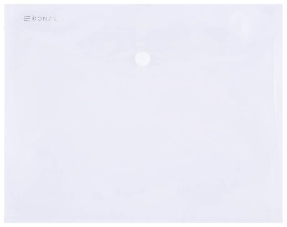 Donau Mapa z gumbom C5 prozorna