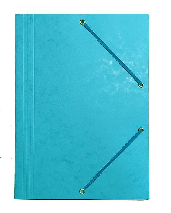 Donau Mapa z elastiko A4 prešpan, sv. modra