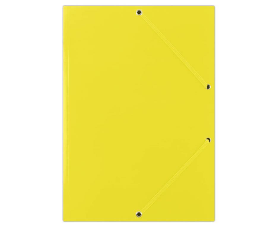 Donau Mapa z elastiko A4 karton, rumena