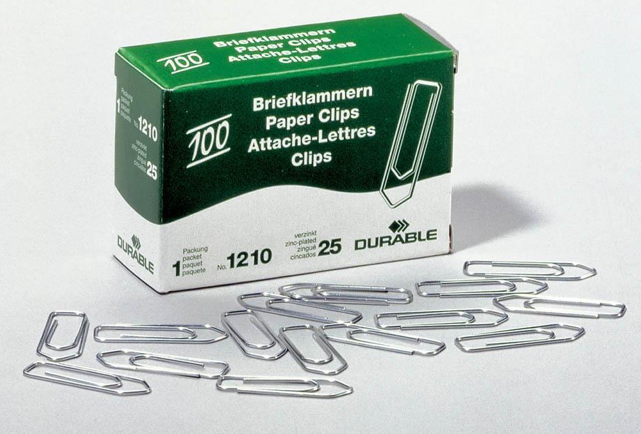 Durable Papirne sponke pocinkane, 32mm, 100 kos