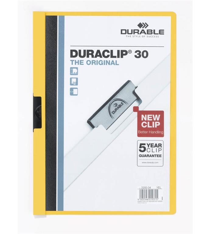 Durable Mapa Duraclip (2200) A4 rumena