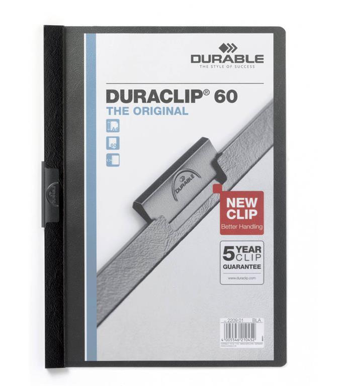 Durable Mapa Duraclip (2209) A4 črna