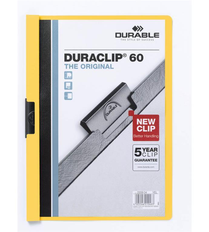 Durable Mapa Duraclip (2209) A4 rumena
