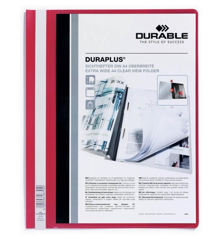 Durable Mapa Duraplus (2579) rdeča