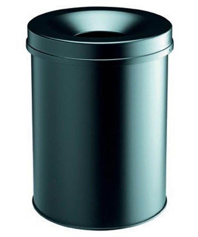 Durable Koš za smeti kovinski (3305), črn