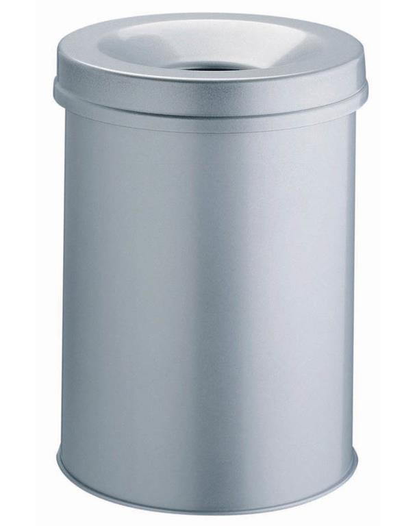 Durable Koš za smeti kovinski (3305), srebrn