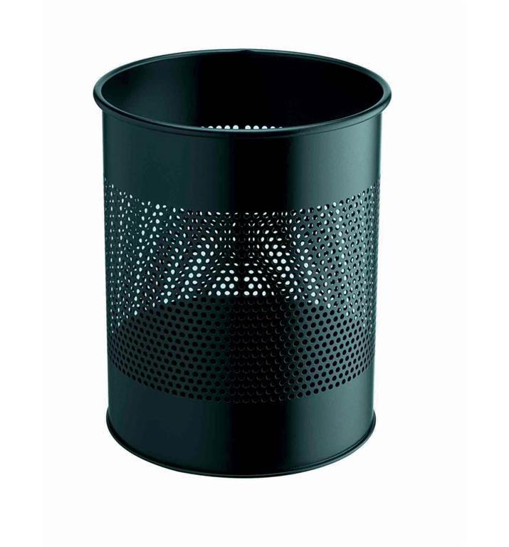Durable Koš za smeti kovinski (3310), črn