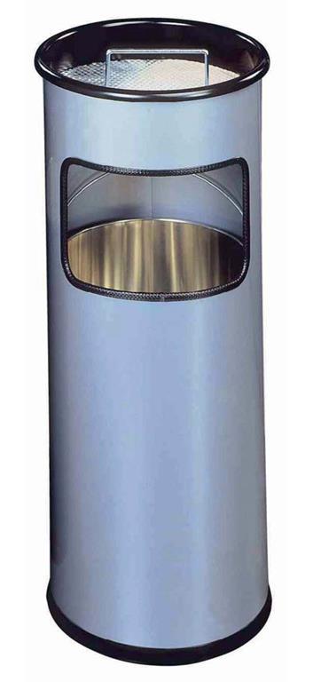 Durable Koš za smeti s pepelnikom (3330), srebrn