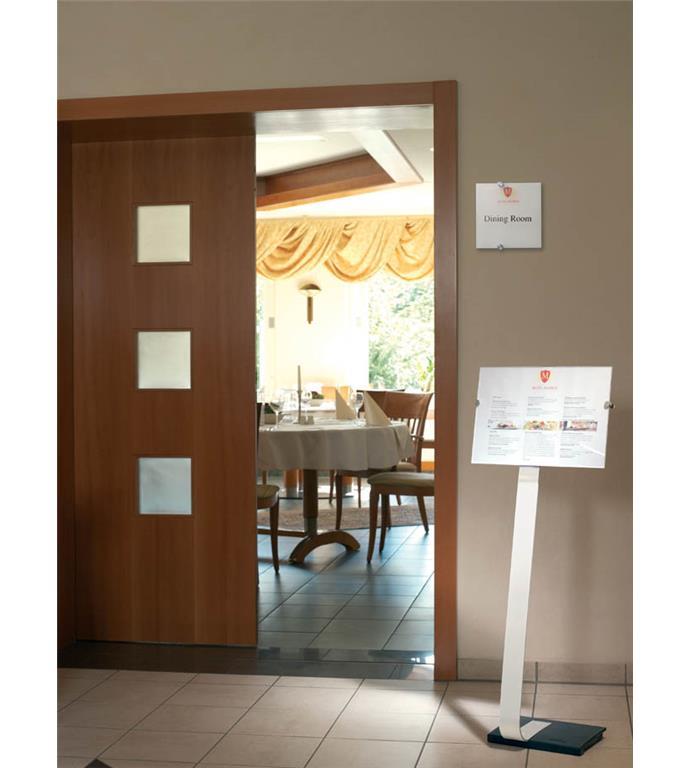 Durable Stojalo z informacijsko ploščo Crystal