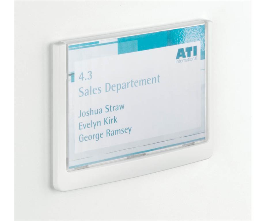 Durable Info ploščica Click 149x105,5mm bela