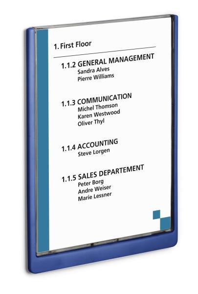 Durable Info ploščica Click A4 210x297 mm modra