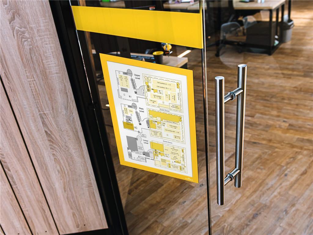 Durable Okvir DURAFRAME A4, rumen, 2 kos