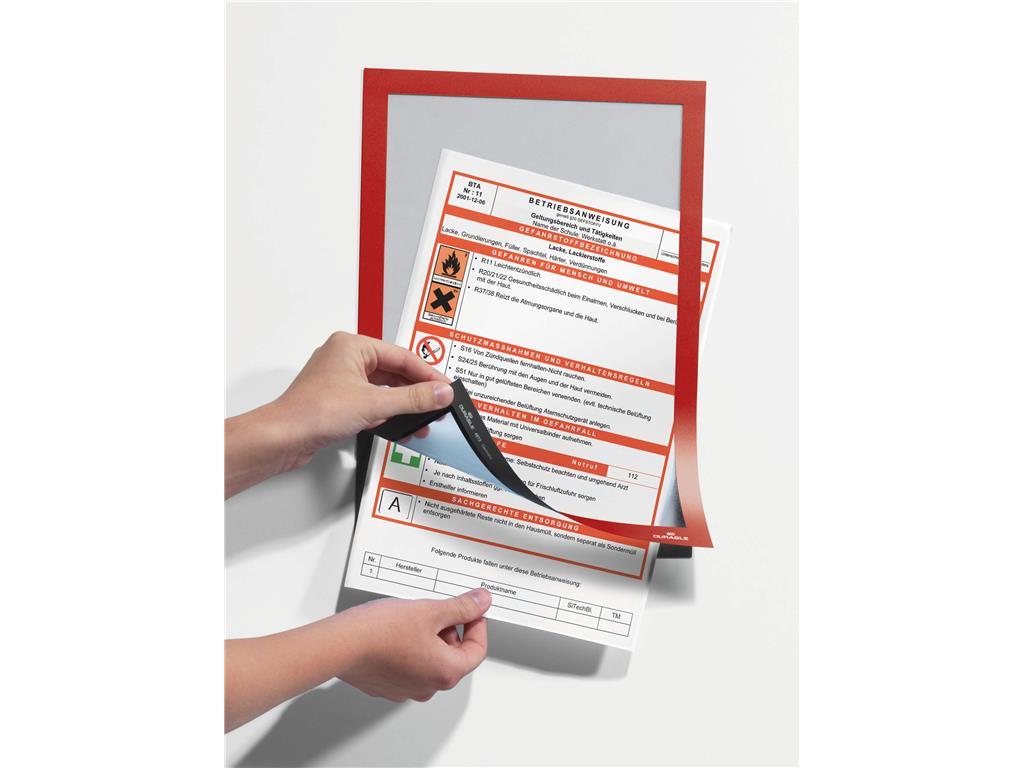 Durable Okvir DURAFRAME A4, rdeč (4899), 1 kos