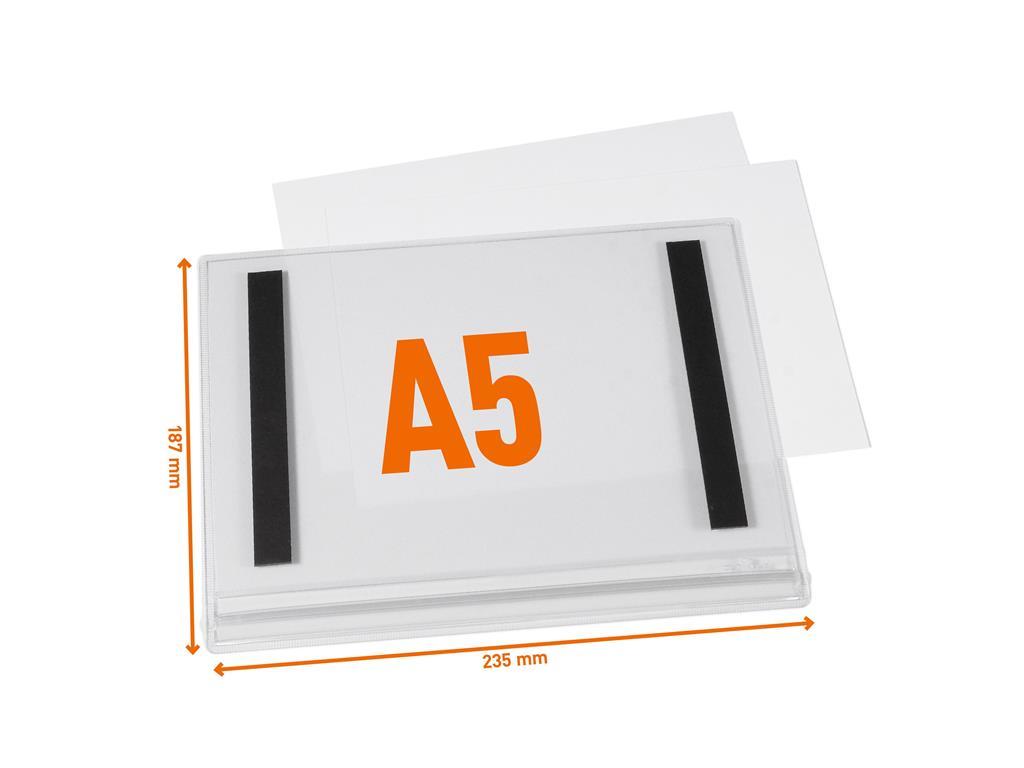 Durable Vodoodporni žepki A5 magnetni, 5 kos
