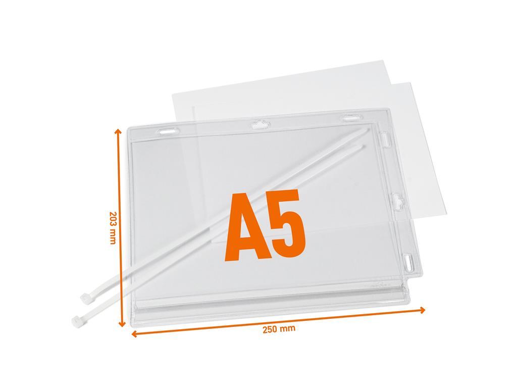 Durable Vodoodporni žepki A4 z vezicami, 5 kos