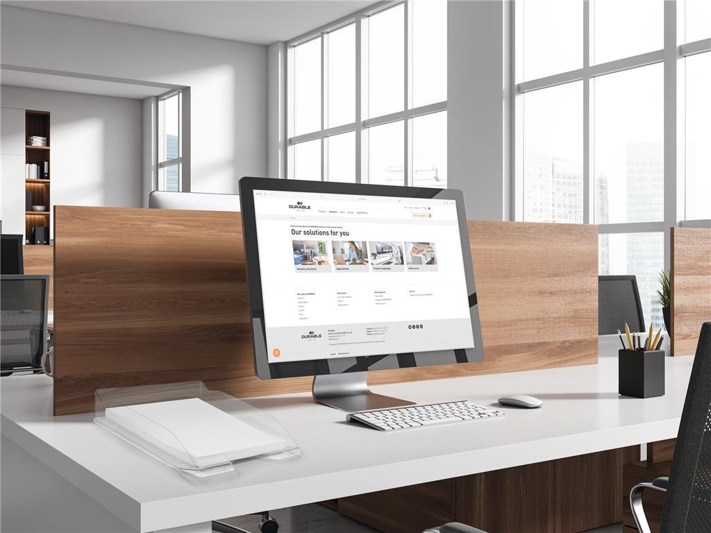 Durable Pisemski odlagalnik BASIC prozoren