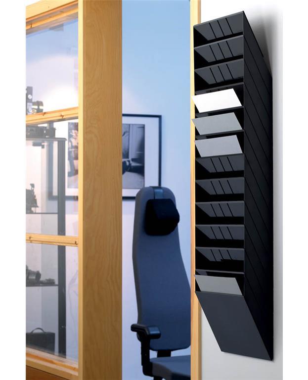 Durable Flexiboxx stenski 12 A4 ležeč črn