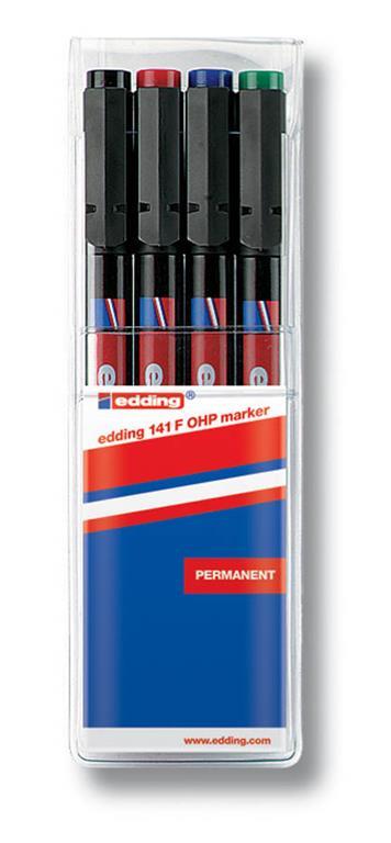 Edding OHP marker E-141, 0,6 mm, set 4