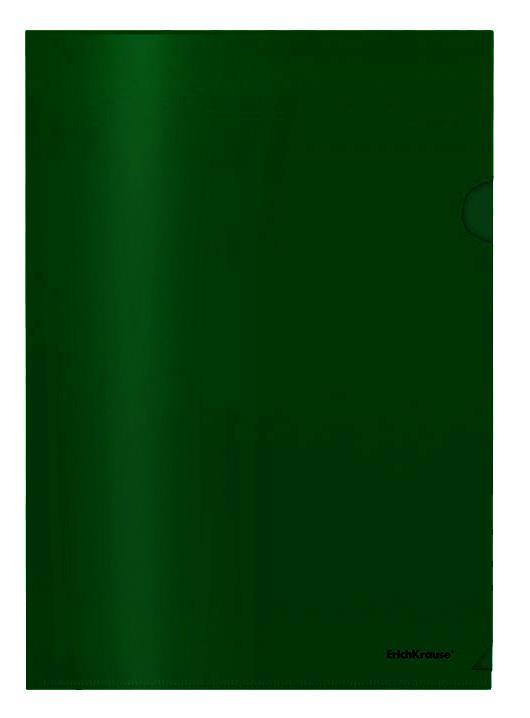 ErichKrause L-mapa A4, zelena, gladka, prosojna