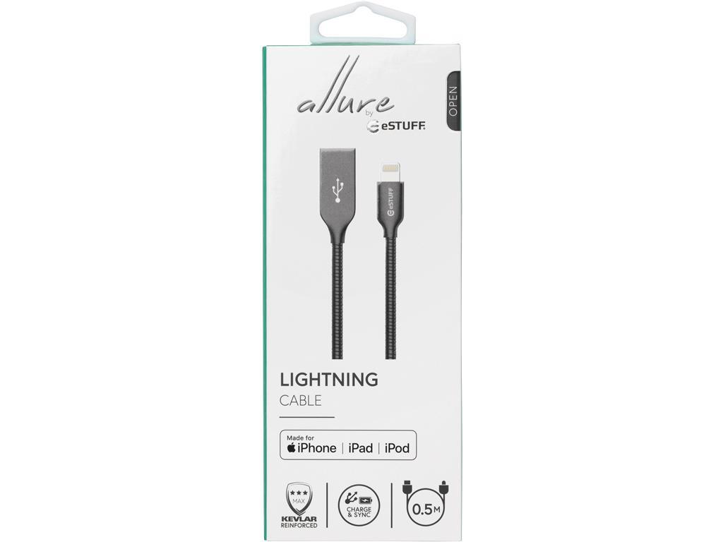 eSTUFF Lightning kabel MFI 0,5m