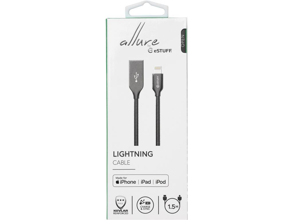 eSTUFF Lightning kabel MFI 1,5m
