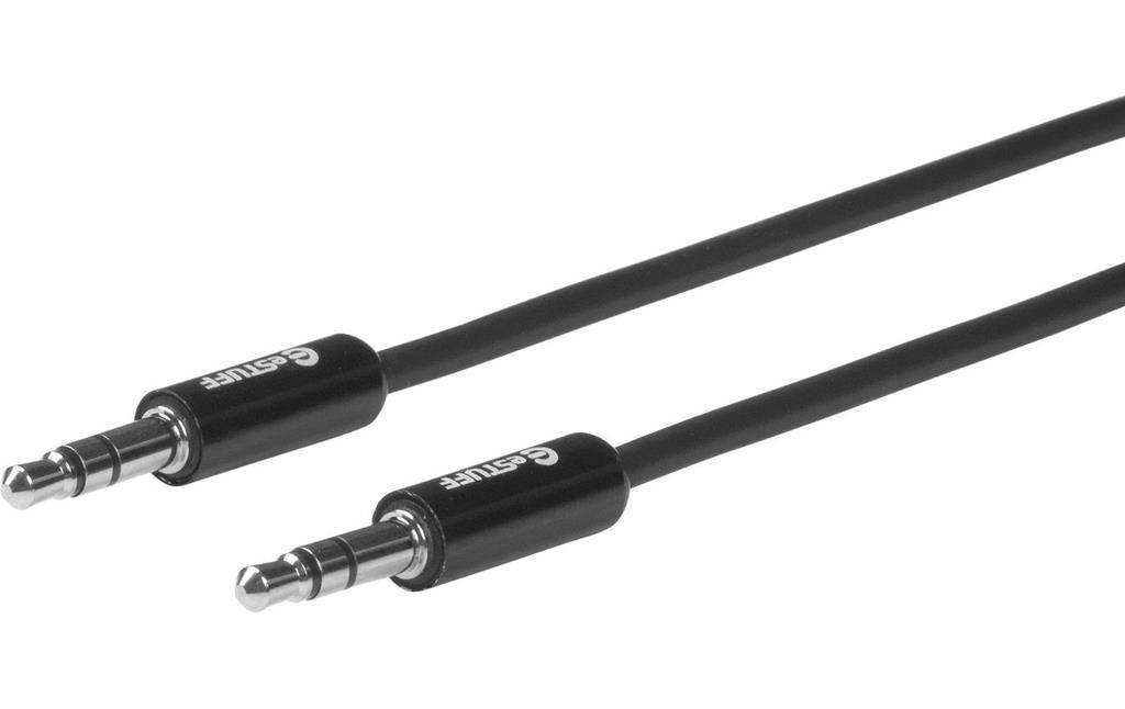 eSTUFF Avdio Minijack kabel 3.5mm 0,5m črn